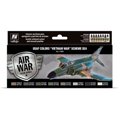 Vallejo Model Air Set - Vietnam War South East Asia - Acrylic Paint Vallejo Model Air Set - Vietnam War South East Asia - Acrylic Paint