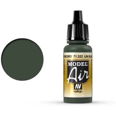 Vallejo Model Air Schwarz Grün Acrylfarbe - 17ml Vallejo Model Air Schwarz Grün Acrylfarbe - 17ml
