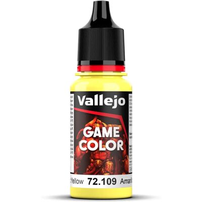 Vallejo Toxic Yellow Acrylic Paint - 18ml Model Color Vallejo Toxic Yellow Acrylic Paint - 18ml Model Color