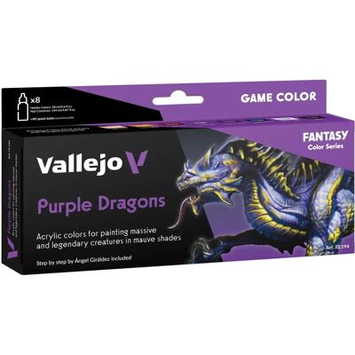 Set de Pinturas Acrílicas Vallejo Dragones Púrpura - Miniaturas y Pasatiempos Creativos Set de Pinturas Acrílicas Vallejo Dragones Púrpura - Miniaturas y Pasatiempos Creativos