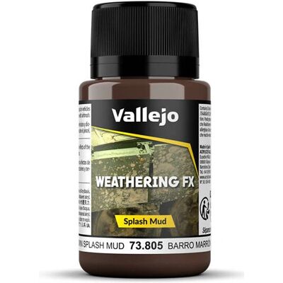 Vallejo 73805 Vernice acrilica Splash Mud marrone - Effetti weathering Vallejo 73805 Vernice acrilica Splash Mud marrone - Effetti weathering