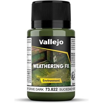 Vallejo 73.822 Tinta acrílica - Slimy Grime Escuro - 40ml - Tinta Vallejo 73.822 Tinta acrílica - Slimy Grime Escuro - 40ml - Tinta