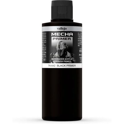 Vallejo Vallejo Mecha Colour Primer Preto para Aerógrafo - Primer para Modelos Vallejo Vallejo Mecha Colour Primer Preto para Aerógrafo - Primer para Modelos