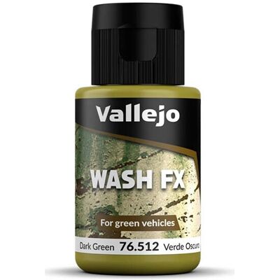 Vallejo Model Wash 35ml Verde Escuro - Tinta Acrílica - Efeitos de Envelhecimento Vallejo Model Wash 35ml Verde Escuro - Tinta Acrílica - Efeitos de Envelhecimento