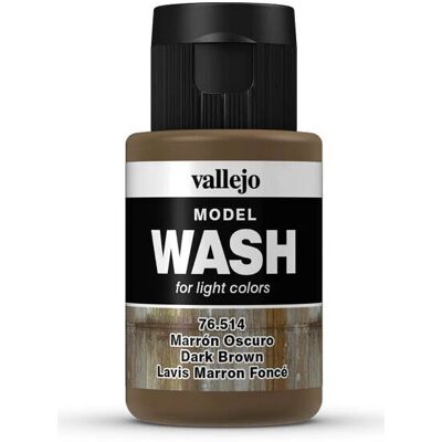 Vallejo Lavage Modèle 76514 - Marron Foncé - Effets de Vieillissement Vallejo Lavage Modèle 76514 - Marron Foncé - Effets de Vieillissement