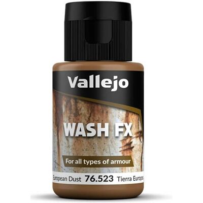 Vallejo Lavaggio Modello 76523 - Polvere Europea - Pittura Acrilica e Lavaggio di Invecchiamento Vallejo Lavaggio Modello 76523 - Polvere Europea - Pittura Acrilica e Lavaggio di Invecchiamento