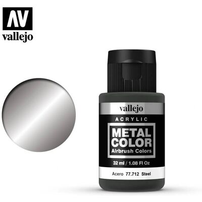 Tinta metálica à base de água Vallejo - Modelo 32ml Tinta metálica à base de água Vallejo - Modelo 32ml