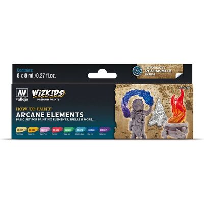 Vallejo Wizkids Arcane Elements Acrylfarben-Set - 8 Farben Vallejo Wizkids Arcane Elements Acrylfarben-Set - 8 Farben