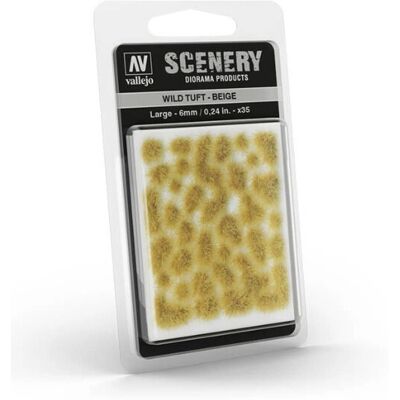 Vallejo Tuft Wild SC408 Beige Medium - Accessori per modelli in scala Vallejo Tuft Wild SC408 Beige Medium - Accessori per modelli in scala