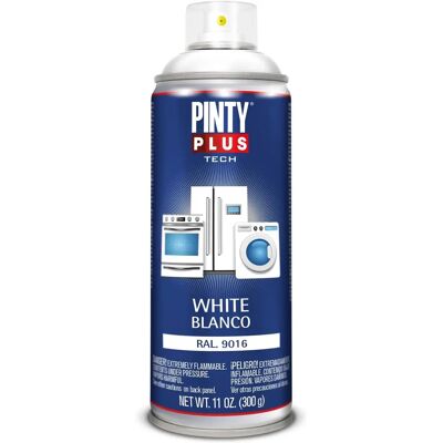 Pintyplus Tech RAL 9016 400 ml - Peinture en spray pour appareils électriques - Publicité Pintyplus Tech RAL 9016 400 ml - Peinture en spray pour appareils électriques - Publicité