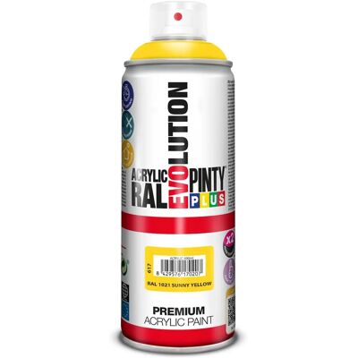 Pintyplus Peinture en spray RAL 1021 Jaune - Spray - Publicité Pintyplus Peinture en spray RAL 1021 Jaune - Spray - Publicité