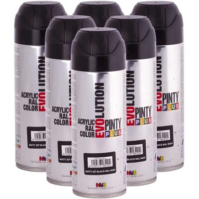 Pintyplus Evolution RAL 9005 - Sprayfarbe - 400 ml - Mattes Schwarz Pintyplus Evolution RAL 9005 - Sprayfarbe - 400 ml - Mattes Schwarz