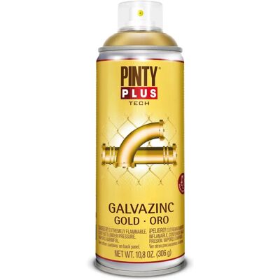 Pintyplus Tech Galvazinc G151 Pintura en Spray Oro - 520cc Pintyplus Tech Galvazinc G151 Pintura en Spray Oro - 520cc