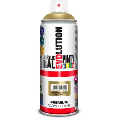Pintyplus Evolution MT192 Gold Sprühfarbe - 520cc Metallic Finish Pintyplus Evolution MT192 Gold Sprühfarbe - 520cc Metallic Finish