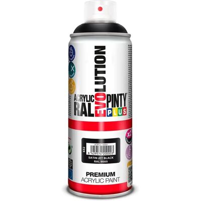 Peinture en Spray Satinée Pintyplus - Noir - 520cc - Peinture - Publicité Peinture en Spray Satinée Pintyplus - Noir - 520cc - Peinture - Publicité