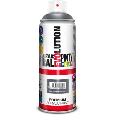Pintyplus Evolution RAL 7011 Suihku maali - 400ml - Rauta Harmaa Pintyplus Evolution RAL 7011 Suihku maali - 400ml - Rauta Harmaa