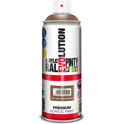 Peinture en spray acrylique brillante Pintyplus 520cc Ral 8025 - Peinture en aérosol - Publicité Peinture en spray acrylique brillante Pintyplus 520cc Ral 8025 - Peinture en aérosol - Publicité