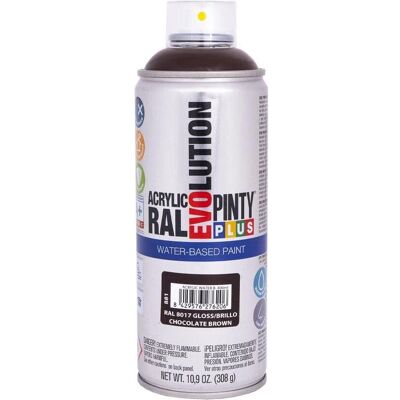 Pintyplus Evolution RAL 8017 Wasserbasierte Schokoladen-Sprayfarbe Pintyplus Evolution RAL 8017 Wasserbasierte Schokoladen-Sprayfarbe