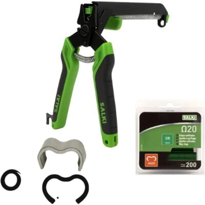 SALKI Fences Stapler FSK20C - Ergonomic Handle, Fast Reload, Built-in Wire Cutter - Fence Pliers - Green SALKI Fences Stapler FSK20C - Ergonomic Handle, Fast Reload, Built-in Wire Cutter - Fence Pliers - Green