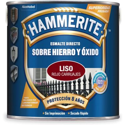 Pintura Antióxido Rojo Carruaje Hammerite - 2,5L Pintura Antióxido Rojo Carruaje Hammerite - 2,5L