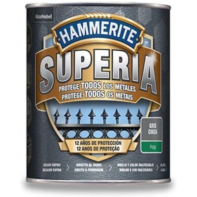 Hammerite Superia Esmalte antioxidante al agua - Metal - Marrón Hammerite Superia Esmalte antioxidante al agua - Metal - Marrón