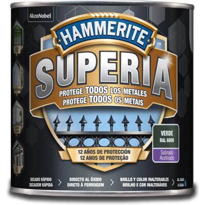 Hammerite Verde Satinado Esmalte Antioxidante a Base de Agua Hammerite Verde Satinado Esmalte Antioxidante a Base de Agua