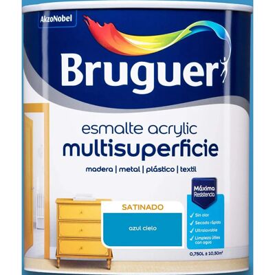 Bruguer - Esmalte Acrílico Satinado 750 Ml - Tinta Bruguer - Esmalte Acrílico Satinado 750 Ml - Tinta