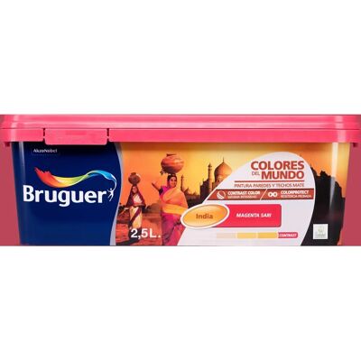 Bruguer Magenta Sari Contraste 2,5L Pintura - Interior y Exterior Bruguer Magenta Sari Contraste 2,5L Pintura - Interior y Exterior