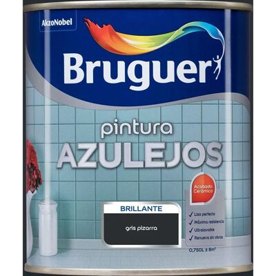 Smalto Grigio per Piastrelle Bruguer - Interni, Resistente, Facile da Applicare Smalto Grigio per Piastrelle Bruguer - Interni, Resistente, Facile da Applicare
