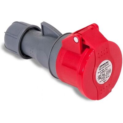 Base électrique Famatel 23301 Rouge 3-Phases - IP44 - Publicité Base électrique Famatel 23301 Rouge 3-Phases - IP44 - Publicité
