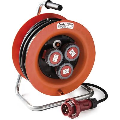 Famatel 30004 - Industrielle Kabeltrommel 30m 3 Steckdosen Famatel 30004 - Industrielle Kabeltrommel 30m 3 Steckdosen