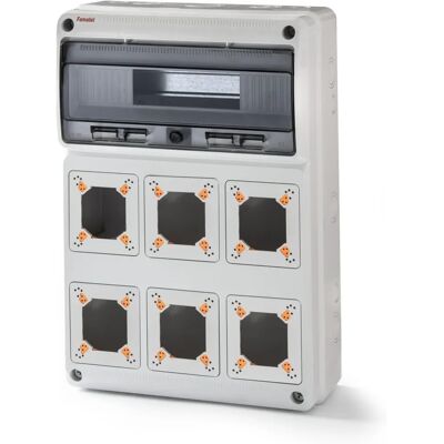 Caja Industrial Famatel - 13 Módulos Transparente IP65 Caja Industrial Famatel - 13 Módulos Transparente IP65