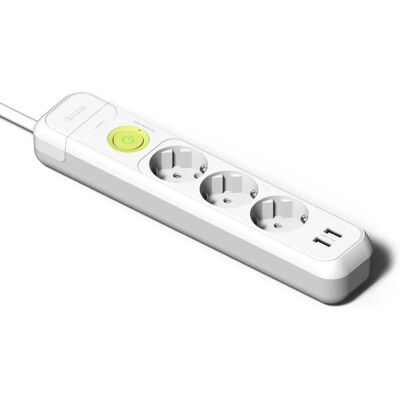 Multipresa 3 prese + 2 USB Famatel 2633 - 1,5M Bianco Multipresa 3 prese + 2 USB Famatel 2633 - 1,5M Bianco