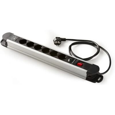 Famatel Regleta Eléctrica - 6 Tomas, 2 USB - 1.5m Cable - Seguridad Infantil Famatel Regleta Eléctrica - 6 Tomas, 2 USB - 1.5m Cable - Seguridad Infantil