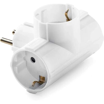 Famatel Wit Drievoudige Elektrische Adapter 16A 250V - Adapter Famatel Wit Drievoudige Elektrische Adapter 16A 250V - Adapter