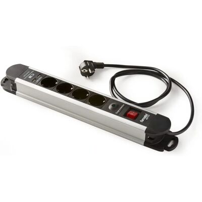 Famatel Base Multiple Regleta de 4 Tomas 2 USB 1.5m Enchufe UE Famatel Base Multiple Regleta de 4 Tomas 2 USB 1.5m Enchufe UE