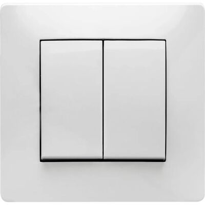 FAMATEL Famatel Doble Conmutador 10A 250V - Serie Habitat 15 FAMATEL Famatel Doble Conmutador 10A 250V - Serie Habitat 15