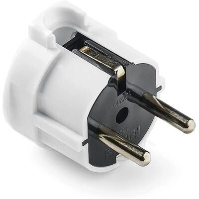 Famatel Plug Elétrico Branco 16A Saída Lateral Famatel Plug Elétrico Branco 16A Saída Lateral
