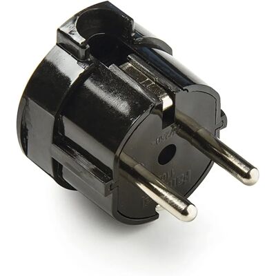 Famatel Prise électrique noire 4,8mm 16A - Publicité Famatel Prise électrique noire 4,8mm 16A - Publicité