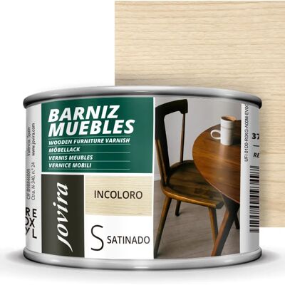 JOVIRA PINTURAS Barniz Muebles Satinado - 0.375 L - Vernice JOVIRA PINTURAS Barniz Muebles Satinado - 0.375 L - Vernice