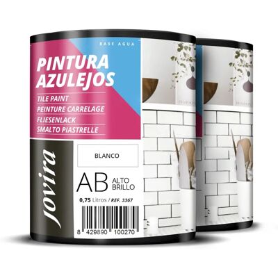 Jovira - Pintura Para Azulejos Al Agua - Blanco - Paint Jovira - Pintura Para Azulejos Al Agua - Blanco - Paint