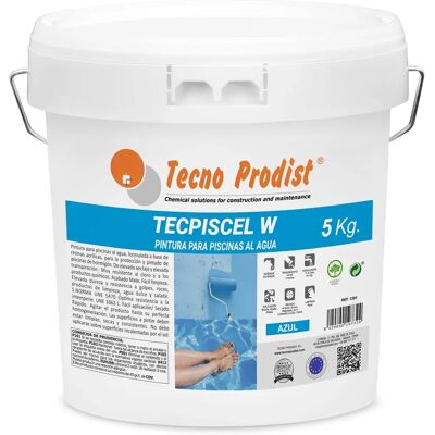 Tinta para piscinas Tecpiscel - Alta qualidade, azul - 5kg Tinta para piscinas Tecpiscel - Alta qualidade, azul - 5kg