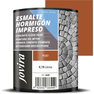 JOVIRA PINTURAS - Esmalte Hormigón Impreso - Rojo - Pintura JOVIRA PINTURAS - Esmalte Hormigón Impreso - Rojo - Pintura