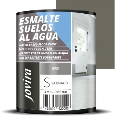 JOVIRA PINTURAS - Esmalte Suelos Agua Gris 0.750L - Gris - Publicité JOVIRA PINTURAS - Esmalte Suelos Agua Gris 0.750L - Gris - Publicité