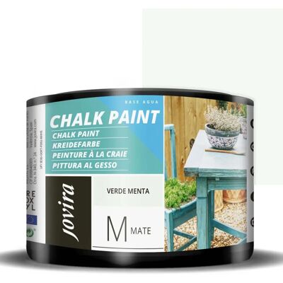 JOVIRA PINTURAS - Pintura Tiza Chalk Paint - Verde menta - 0.375 L - Paint JOVIRA PINTURAS - Pintura Tiza Chalk Paint - Verde menta - 0.375 L - Paint