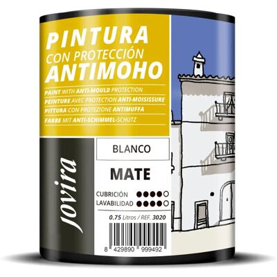 JOVIRA - Pintura Anti-moho - 0.750L - Blanc - Paint - Publicité JOVIRA - Pintura Anti-moho - 0.750L - Blanc - Paint - Publicité