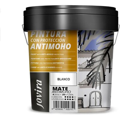 Jovira - Pinturas - Blanc - 5 kg - Paint - Publicité Jovira - Pinturas - Blanc - 5 kg - Paint - Publicité