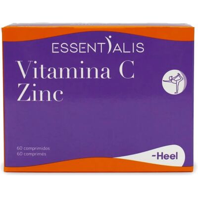 Essentialis Vitamina C Zinc - Suplemento alimenticio - 60 Cápsulas Essentialis Vitamina C Zinc - Suplemento alimenticio - 60 Cápsulas