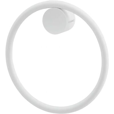 Toallero de Aro Geyser - Metal, Blanco Mate, 40mm Toallero de Aro Geyser - Metal, Blanco Mate, 40mm