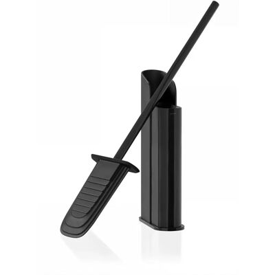 Cosmic Dual Toilet Brush Holder - Silicone, Black, Wall or Floor Mount - Toilet Type Cosmic Dual Toilet Brush Holder - Silicone, Black, Wall or Floor Mount - Toilet Type